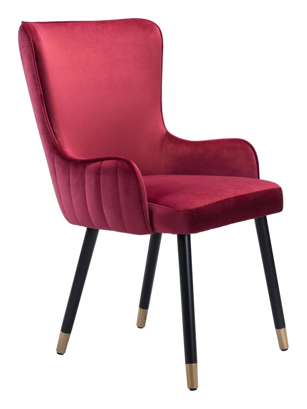 Zuo Modern Paulette Accent Chair Red