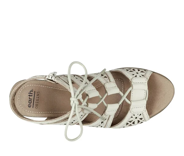 Earth Origins Women's Carey Shoes - Wide Cream in Size 7.5