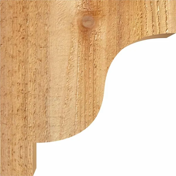 Ekena Millwork COR04X12X12NEW00RWR 4x22W x 12x22D x 12x22H Newport Rough Sawn Corbel, Western Red Cedar