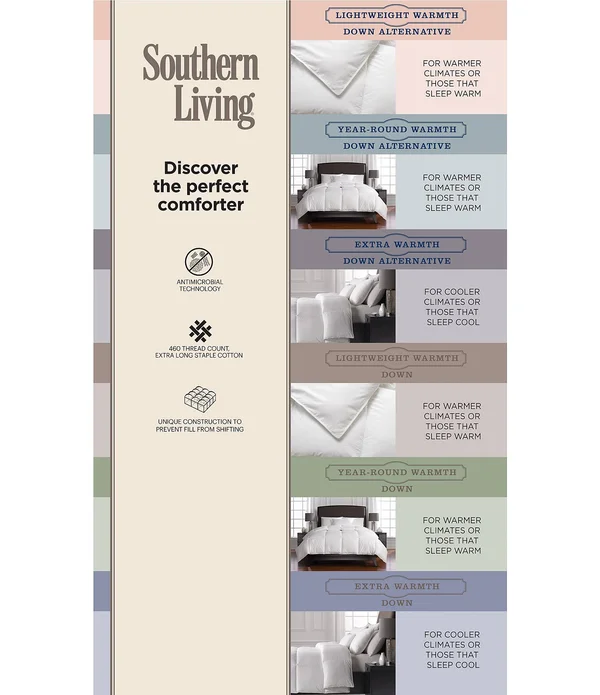 Southern Living Lightweight Warmth Down Comforter Duvet Insert - Full/Queen
