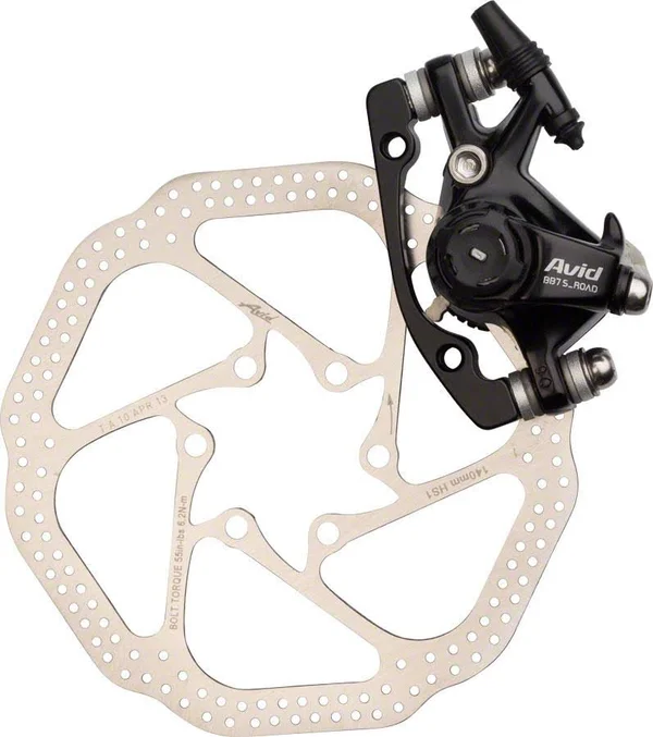 Avid BB7 Road S Mechanical Disc Brake with HS1 Rotor, Black