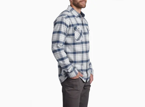 Kuhl Men's Dillingr Flannel Shirt Gray M