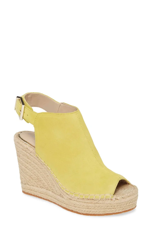 Kenneth Cole New York Women's Olivia Suede Espadrille Wedge, Size: 7.5