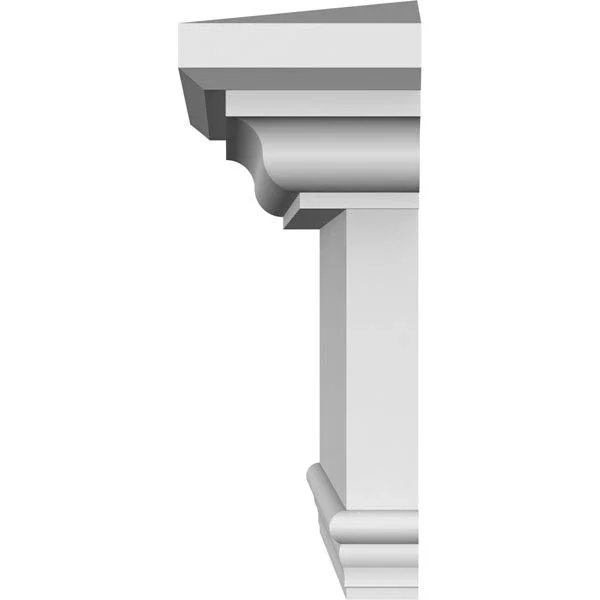 Ekena Millwork CRH07X79 79x22 Bottom Width x 82 7/8x22 Top Width x 7 1/4x22H x 1x22P Traditional Crosshead with Trim