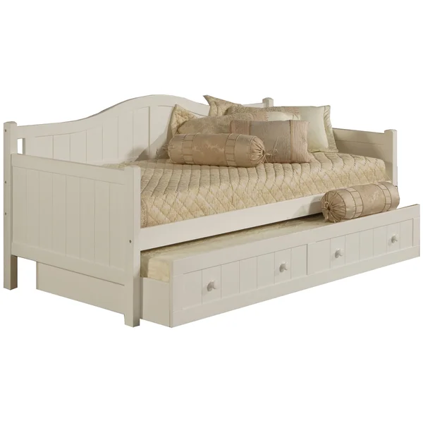 Hillsdale Furniture Staci Daybed with Trundle, White