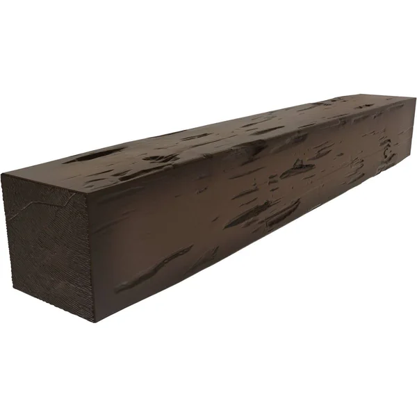 Ekena Millwork MANUPC04X06X60NM 4x22H x 6x22D x 60x22W Pecky Cypress Faux Wood Fireplace Mantel - Natural Mahogany
