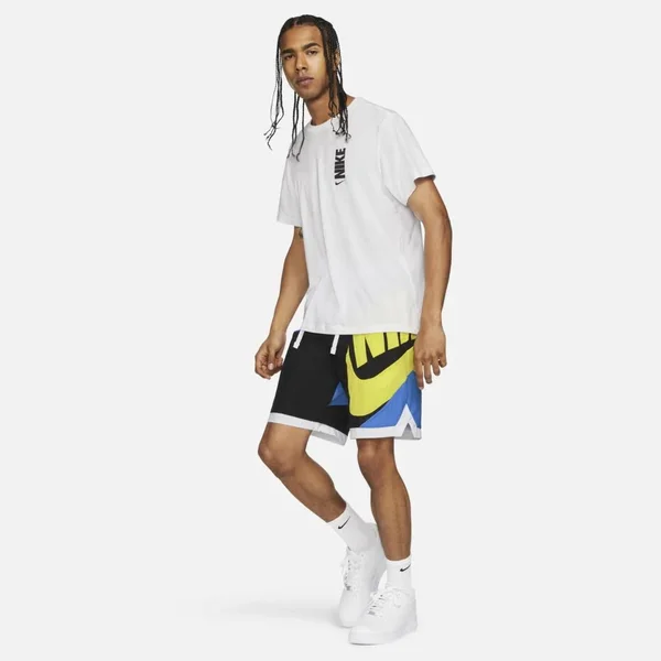 Nike Men's Dri-Fit Throwback Futura Basketball Shorts, Small, Blue