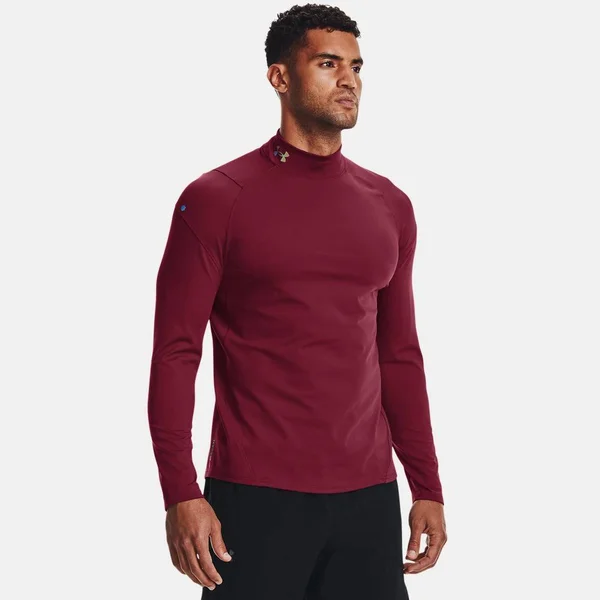 Under Armour Men's Rush ColdGear Mock - Red, LG