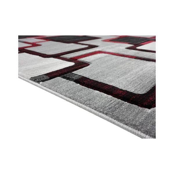 MDA Rugs Orelsi Orelsi Squares Polyester Area Rug 2'x12' Rug