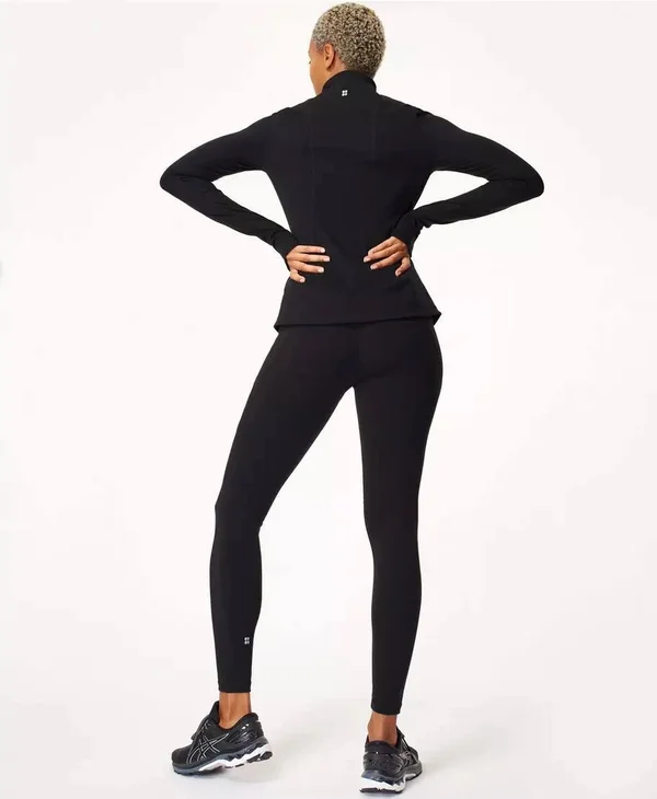 Sweaty Betty Power Workout Zip Through Jacket - Black, Women's Xxs