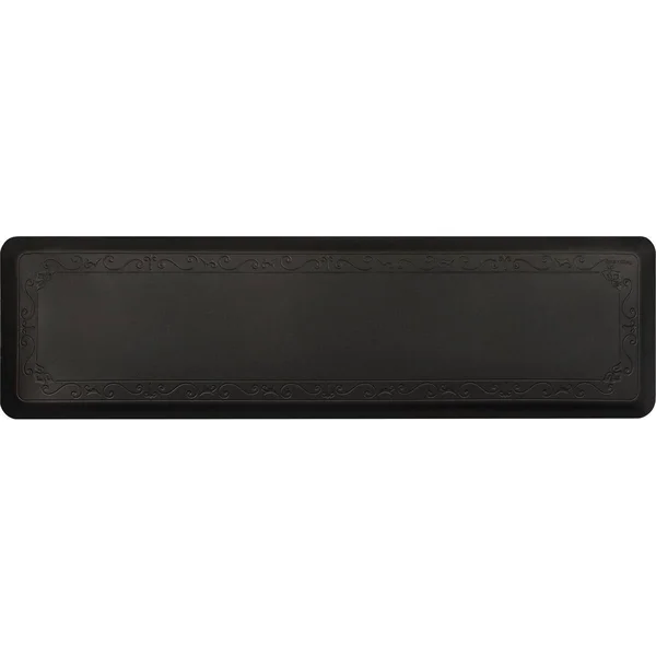 Smart Step Home Collection 72 inch by 20 inch Fleur-de-lys Mat - Tan, 72 x 20 x 5
