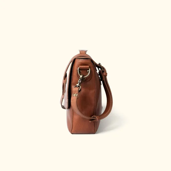 Denver Leather Laptop Messenger Bag, Autumn Brown