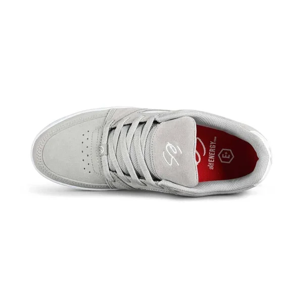 ES ACCEL Slim Skate Shoes - Grey - White - 13 UK