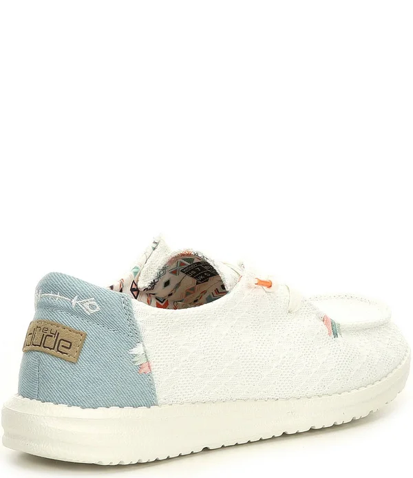 Hey Dude Wendy Boho Women's Shoes White/Crochet : 7 M