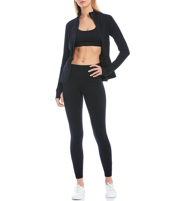 Antonio Melani Inspire 28 High-Tech Interlock Knit 4-Way Stretch Hidden Waistband Pocket Leggings - XL