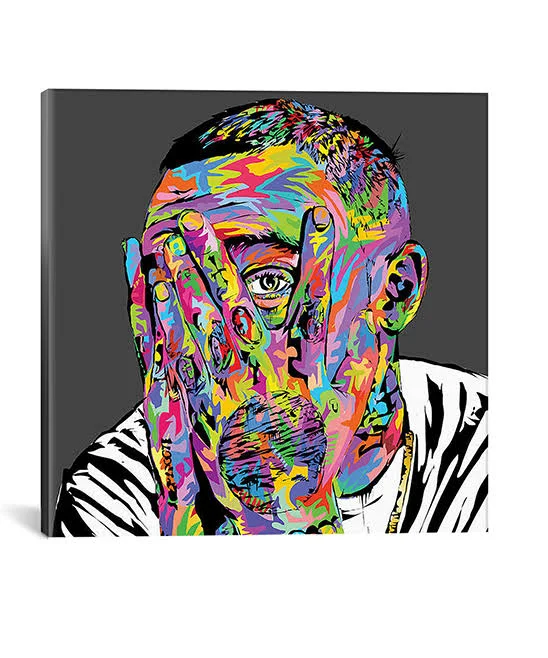 iCanvas Canvases Multi - TECHNODROME1 Mac Miller Wrapped Canvas