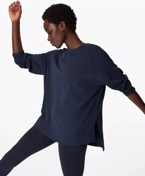 Sweaty Betty After Class Sweatshirt - Blue, Women's XXL