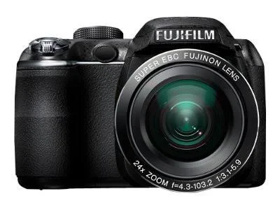 Fujifilm FinePix S3200 - Digital camera - compact - 14.0 MP - 720p - 24x optical zoom - Fujinon - black