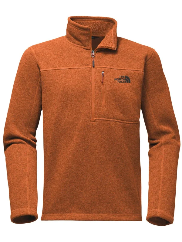 The North Face Gordon Lyons 1/4 Zip Jacket - Men's Autumnal Orange Heather, L