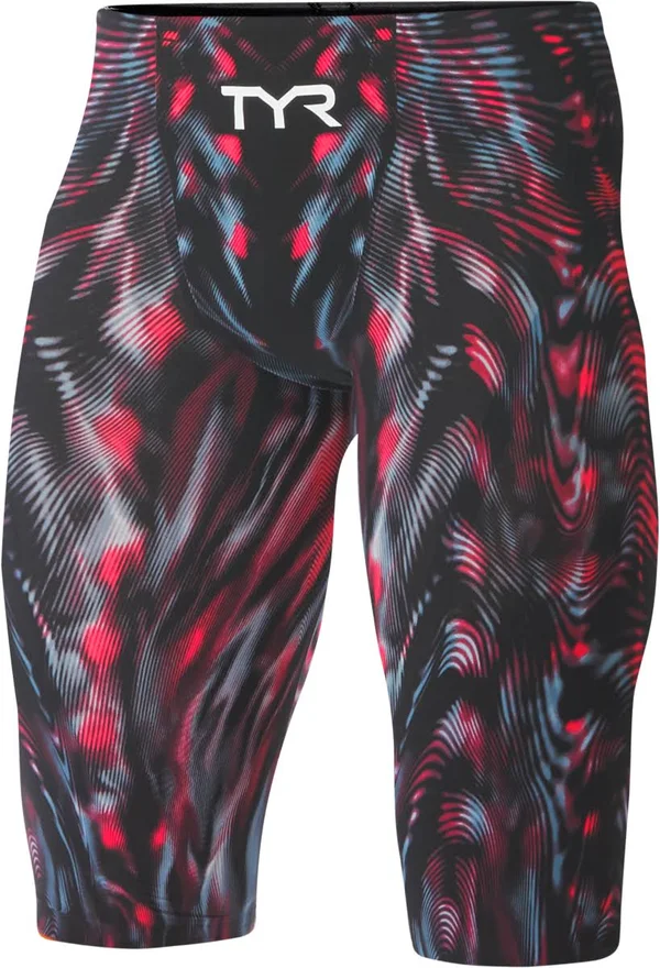 TYR Men's Venzo Genesis High Waist Jammer Swimsuit Red 30 VZNHW6A
