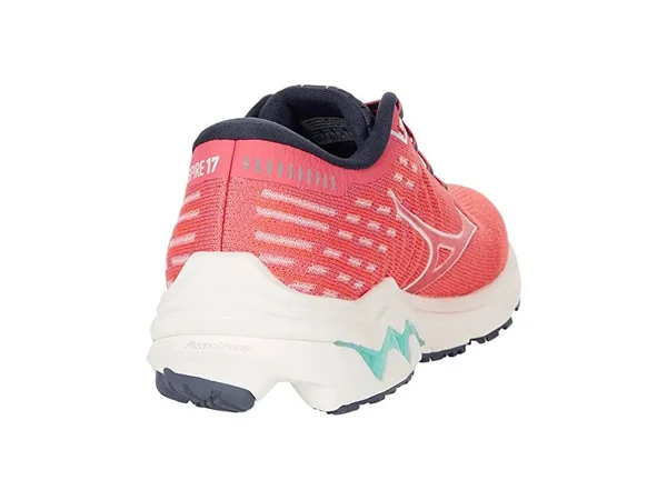 Mizuno Wave Inspire 17 Waveknit Women's Running Shoes, Coral, Size: 11