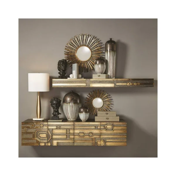 Global Views Reactive Bronze Stripe Vessel - Tall