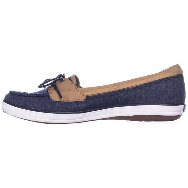 Keds Glimmer Women's Boat Shoes - Blue (Navy), 8.5
