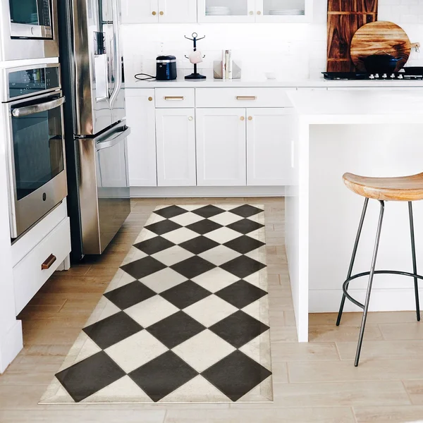 Spicher & Co Diamonds - Edward Vinyl Floorcloth - 38in x 56in