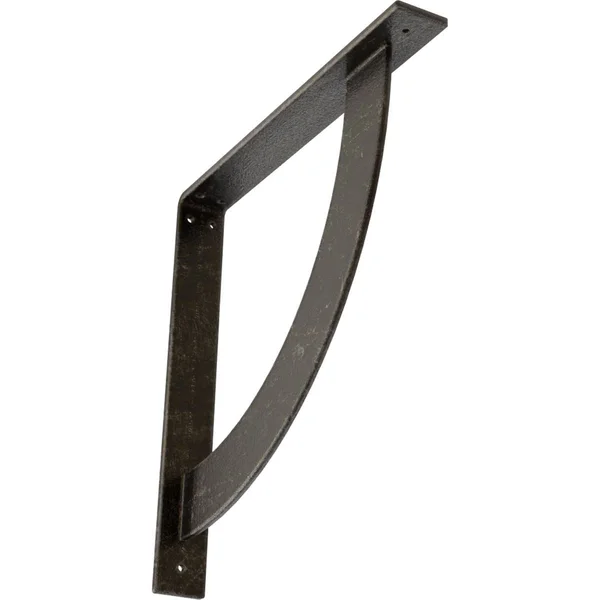 Ekena Millwork BKTM02X16X16BUAWS 2x22W x 16x22D x 16x22H Bulwark Steel BRACKET - Antiqued Warm Silver