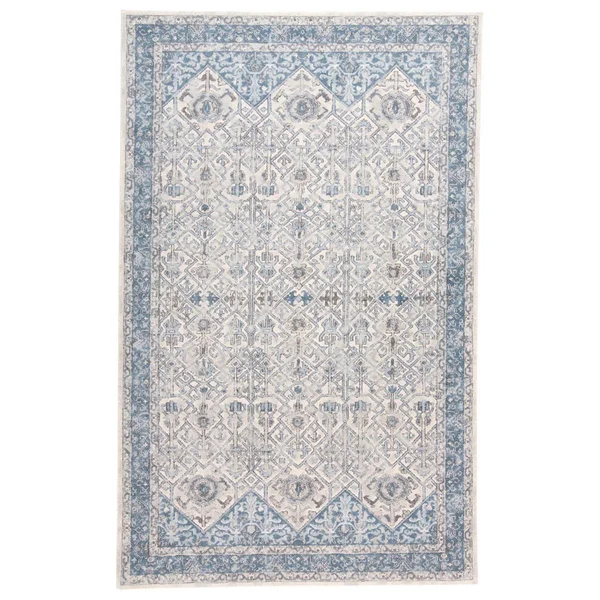 Feizy Ainsley 3899F Blue Gray Rug - 5 ft x 8 ft