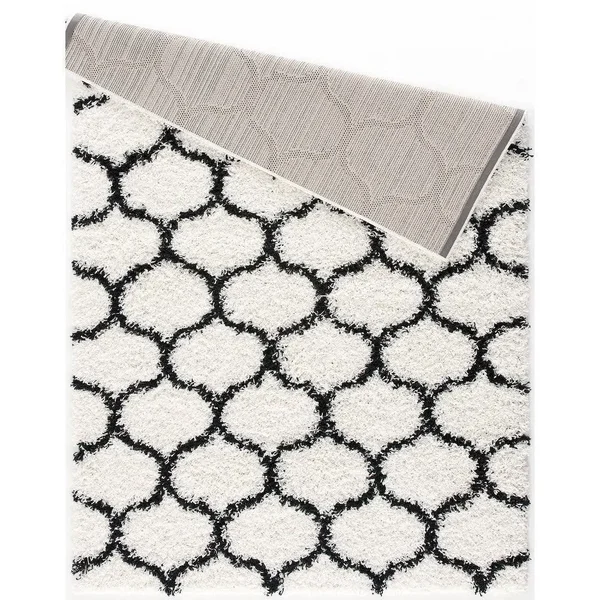 L Baiet BW494C81 Caylee Shag Rug Black - 8 x 10 ft.