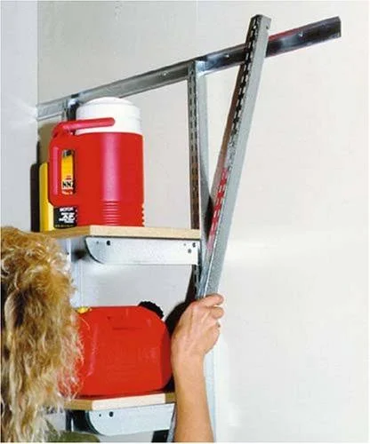 John Sterling Fast-Mount Adjustable Wall Standard - 72-Inch, Galvanized, BK-0100-6