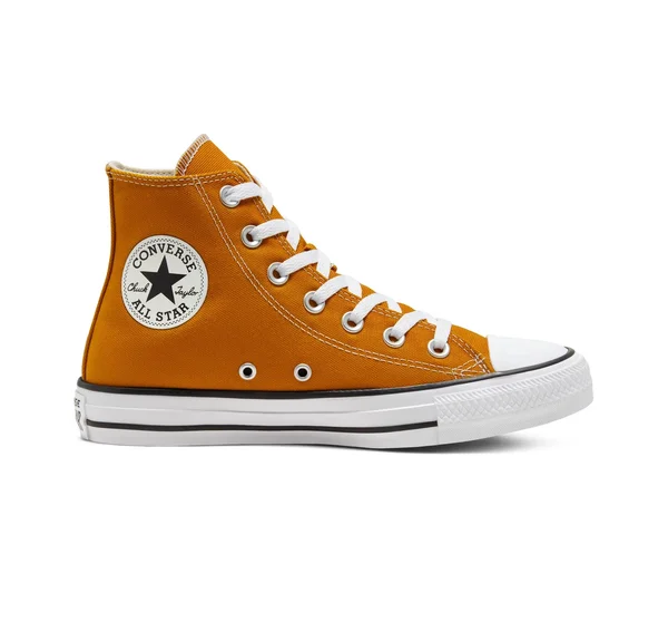 Women's Converse Chuck Taylor All Star High-Top Sneaker - Saffron Yellow - Size Womens 11 - Mens 9