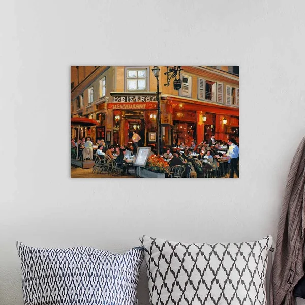 Bistro I - Canvas Wall Art, 24x16, Great Big Canvas