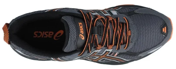 Asics Men's Gel Venture 5 Running Shoe - Carbon/Black/Hot Orange, 9 M US