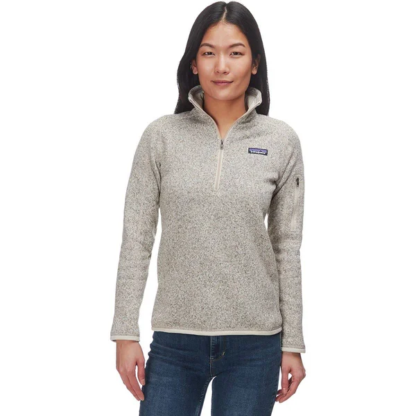 Patagonia Women's Better Sweater 1/4 Zip Fleece, Pelican, XL