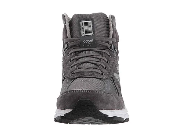 New Balance Men's M990v4 Mid Sneaker Boot, Size: 9.5 D(M) US, Grey/White