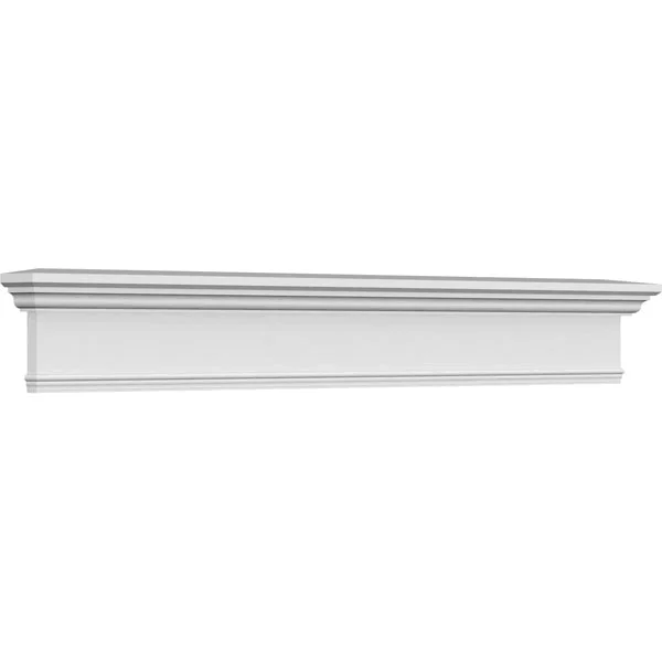 Ekena Millwork CRH07X79 79x22 Bottom Width x 82 7/8x22 Top Width x 7 1/4x22H x 1x22P Traditional Crosshead with Trim