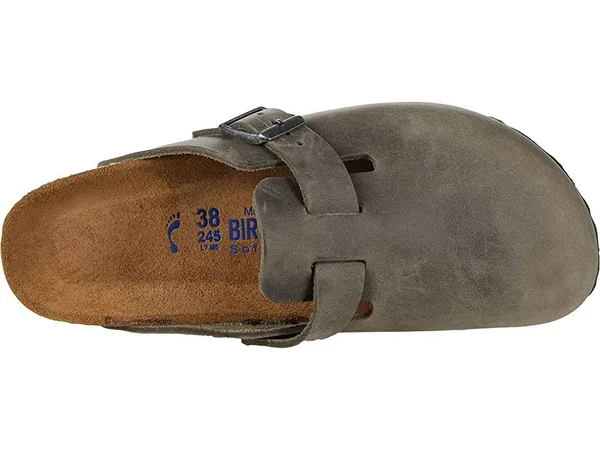 Birkenstock Boston Oiled Leather Iron Soft Footbed 45