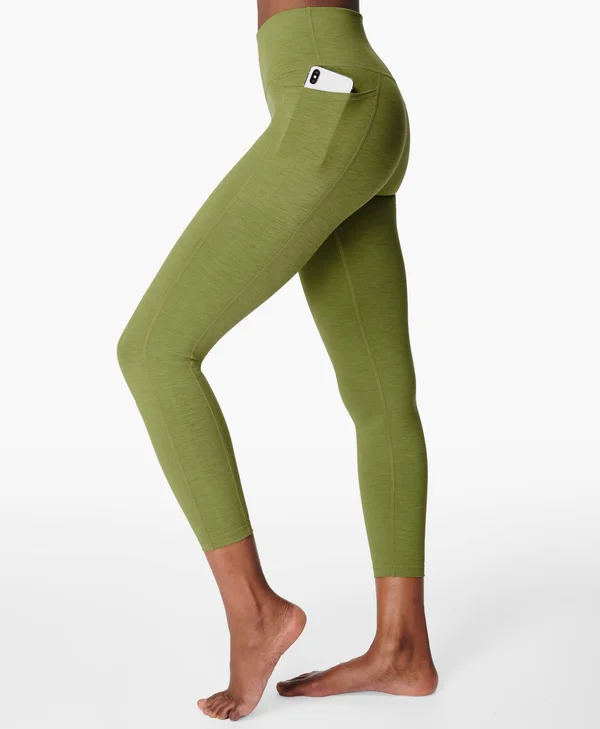 Sweaty Betty Super Sculpt High-Waisted 7/8 Yoga Leggings - Green, Women's L