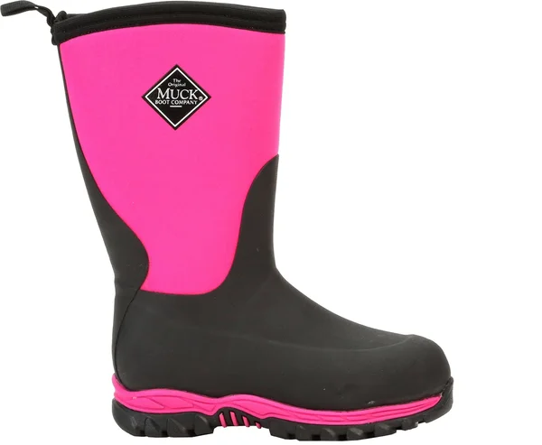 Muck Boot Kids Rugged II Pink/Black, 12