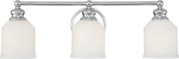 Savoy House Melrose 3 Light Bath Bar - Polished Chrome
