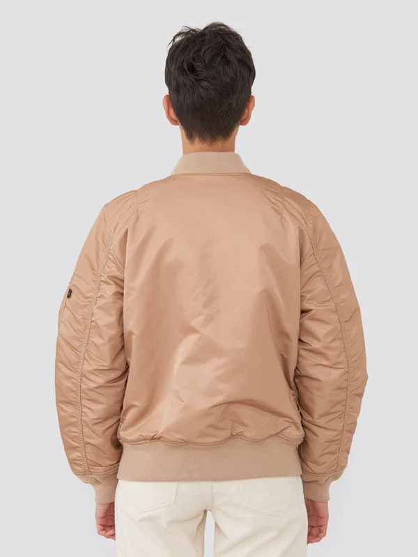 Alpha Industries Women's MA-1 W Flight Jacket, Rose Gold, M