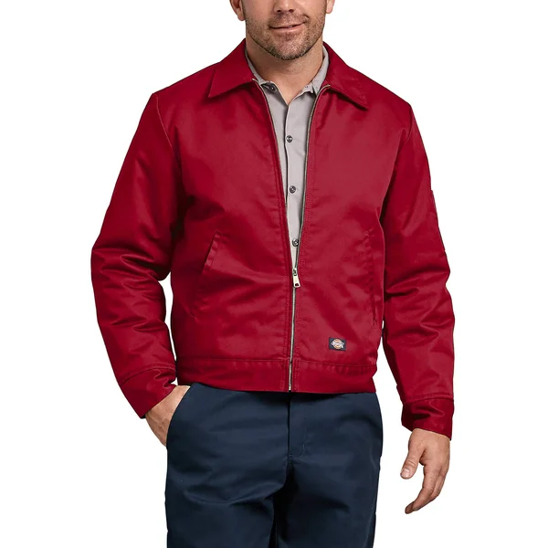 Dickies Lined Eisenhower Jacket (TJ15) 2nd Color - English Red, L, RG