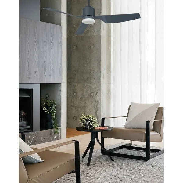 Lucci Air 210250010 Climate Ceiling Fan Light Kit, Brushed Chrome