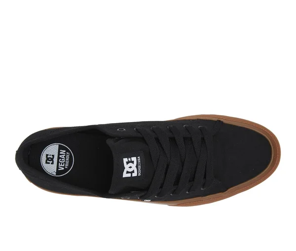 DC Men's Manual Skate Shoe Size 6.5 Black/Gum