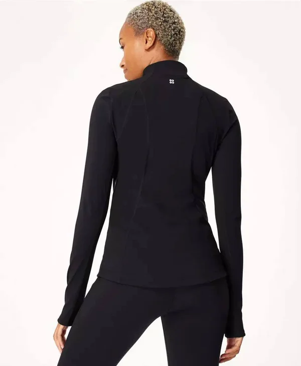 Sweaty Betty Power Workout Zip Through Jacket - Black, Women's Xxs
