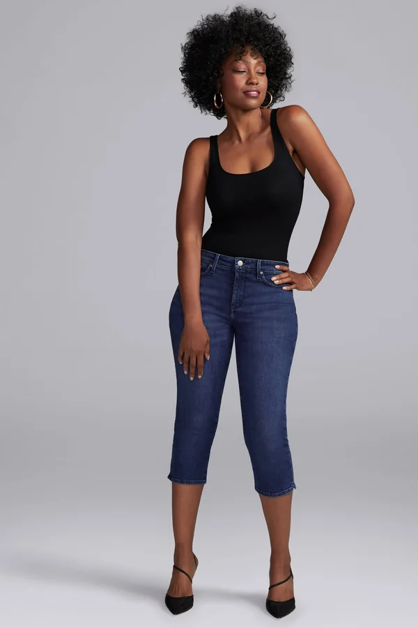 Women's Curves 360 by Nydj Slim Straight Capri Jeans 5437697 - 00, Habana