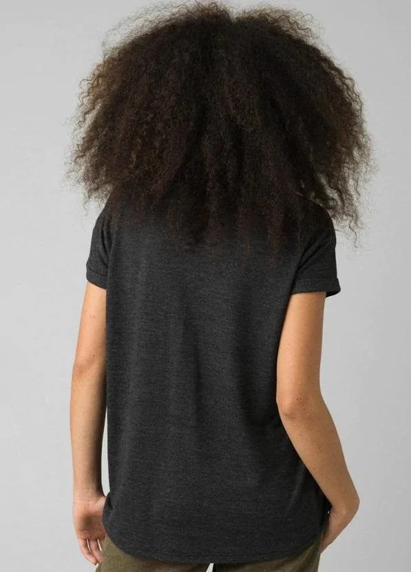 Prana Cozy Up T-Shirt - Women's Charcoal Heather, M