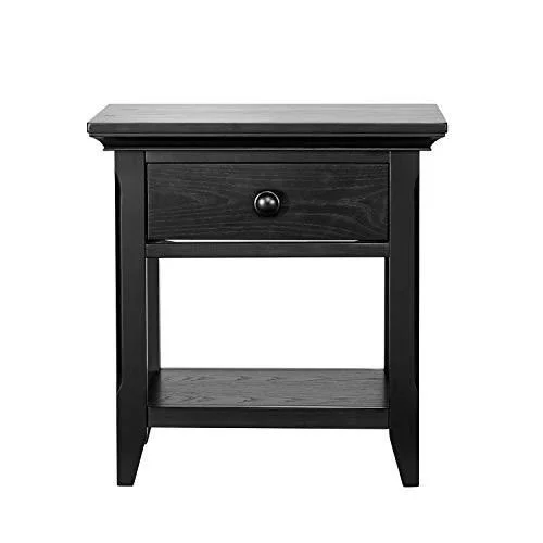 Baby Cache Overland 1 Drawer Nightstand Forever Black